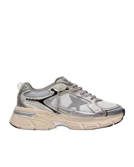 Golden Goose Deluxe Brand Gray Lightstar Lace-Up Sneakers for men