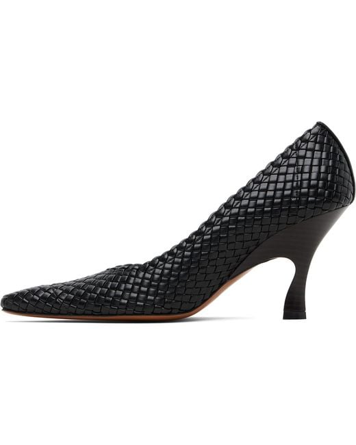 Stella McCartney Black Elsa 90 Woven High Heels