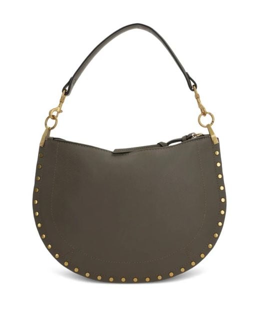 Isabel Marant Gray Logo Stamp Shoulder Bag