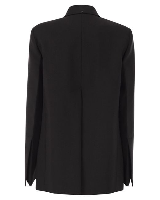 Sportmax Black Esule Straight-Hem Blazer