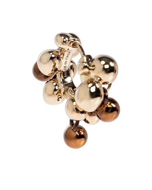 Lemaire Metallic Cluster Hoop Earrings