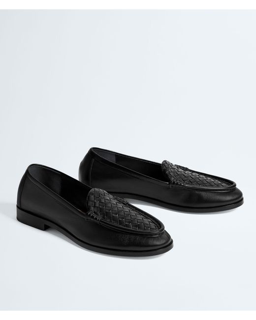 Bottega Veneta Black Silenzio Loafers