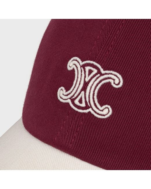 Céline Red Triomphe Richelieu Cap