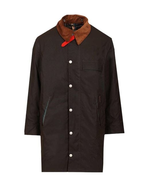 Barbour X Paul Smith Loves Beeston Waxed Jacket in Black for Men