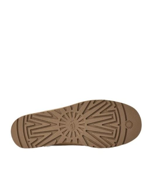 Ugg Natural Zora Shearling Trim Ballet Flats