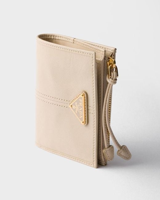 Prada Natural Small Leather Wallet