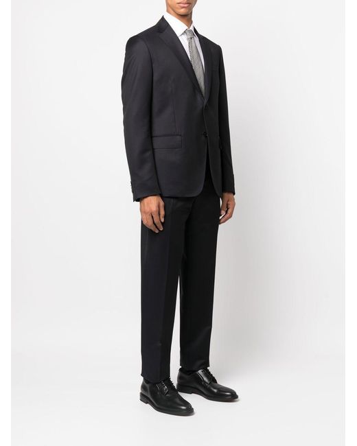 Zegna Black Single-Breasted Tailored Suit for men