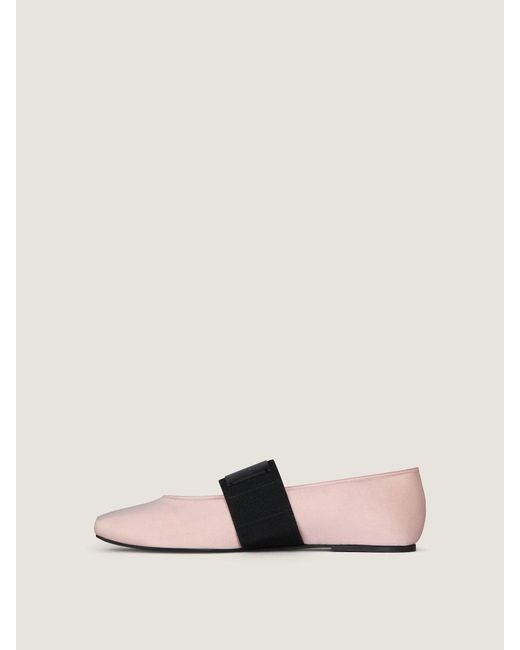 Givenchy Pink Sliced Square Ballet Flats