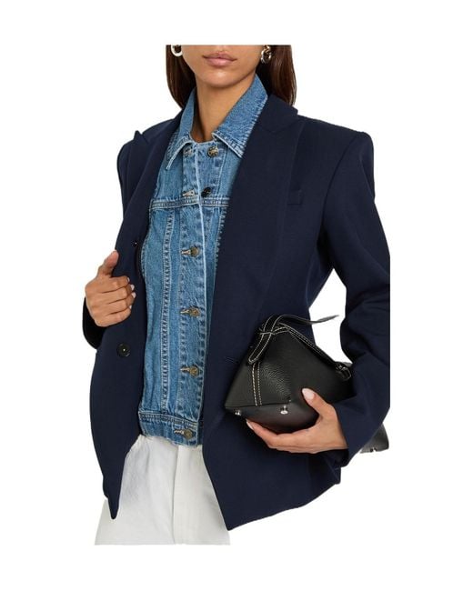 Veronica Beard Blue Slate Dickey Denim Jacket Insert