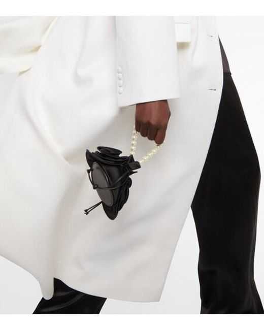 Magda Butrym White Single-Breasted Wool Coat