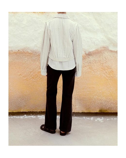 Low Classic White Striped Jacket