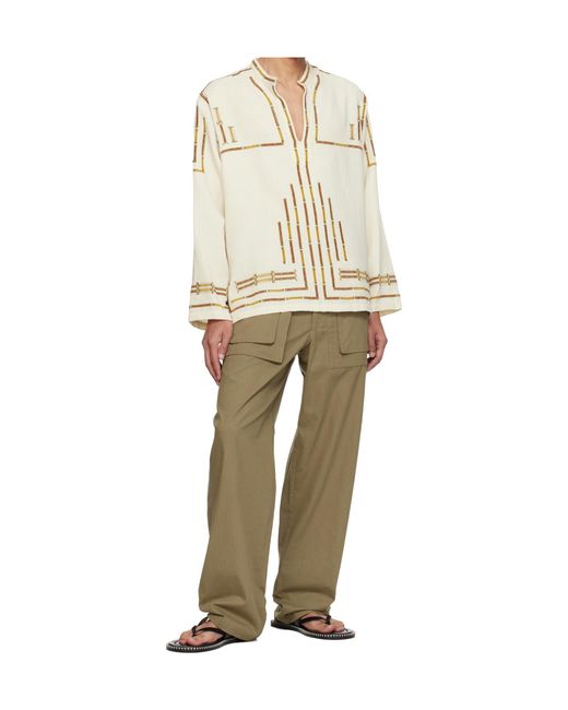 Isabel Marant Green Eizo Patch-Pocket Trousers for men