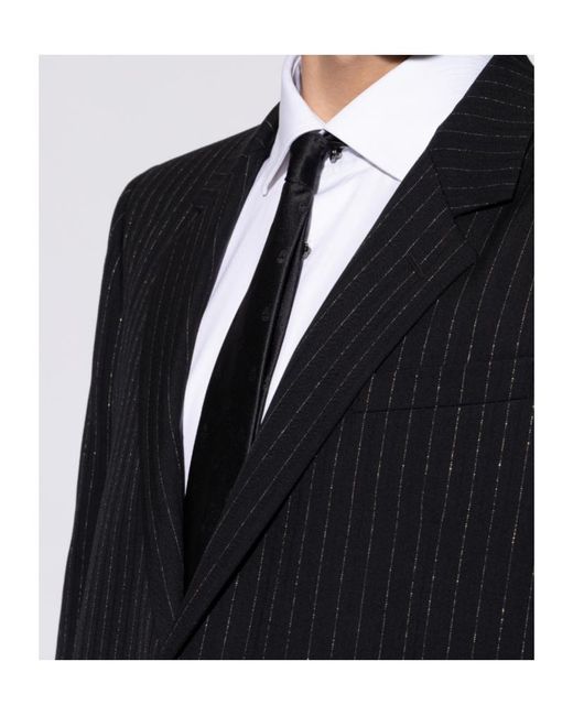 McQueen Black Skull Jacqaurd Tie for men