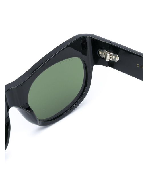 Gucci Green Eyewear Rectangular Frame Sunglasses