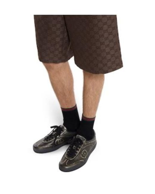 Gucci Black G75 Low-Top Trainers for men