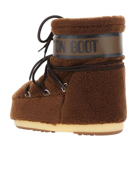 Moon Boot Brown Drawstring Low Boots