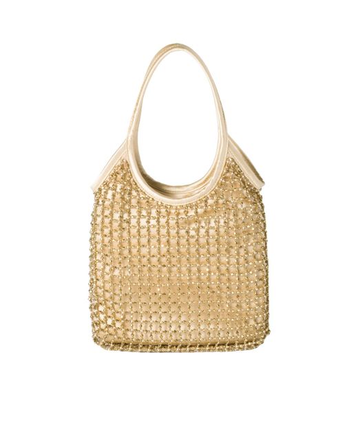 Miu Miu Natural Ivy Beaded Duchesse Bag