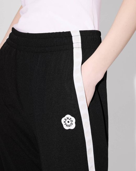 KENZO Black Embroidered Trackpants