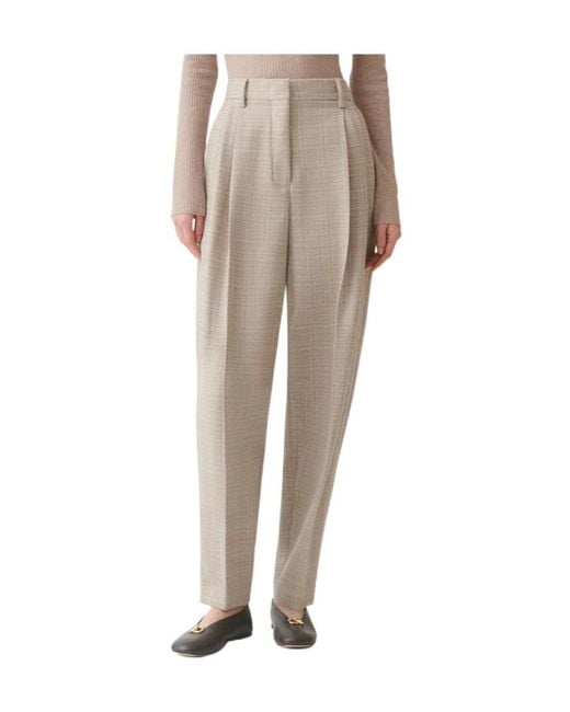 Fabiana Filippi Natural Tapered Casual Pants