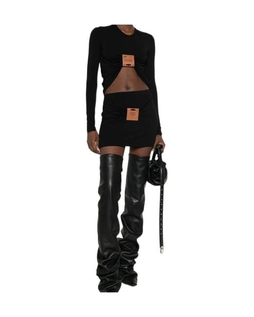 Jean Paul Gaultier Black Pleated Skirt