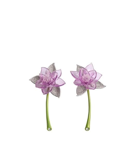 Dior Pink En Fleurs Earrings