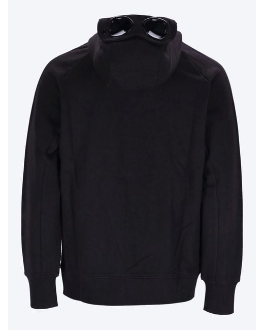 C P Company Blue Zippered Long-Sleeved Sweatshirt for men