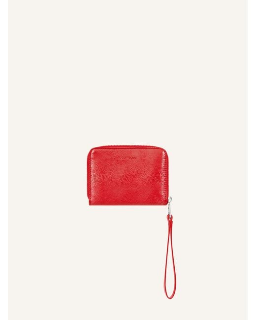 Courreges Red Zipped Compact Wallet for men
