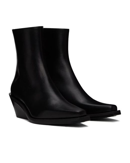 Ann Demeulemeester Black Rumi Zipper Detail Short Boots