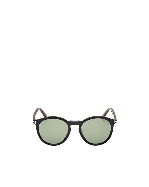 Tom Ford Metallic Eyewear Round Frame Sunglasses for men