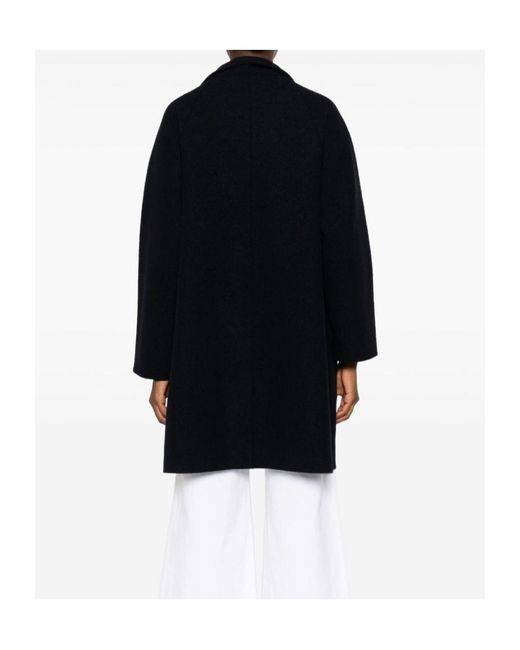 Harris Wharf London Black Single-Breasted Coat