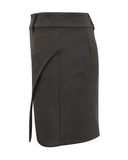 Off-White c/o Virgil Abloh Black High Waisted Tailored Mini Skirt
