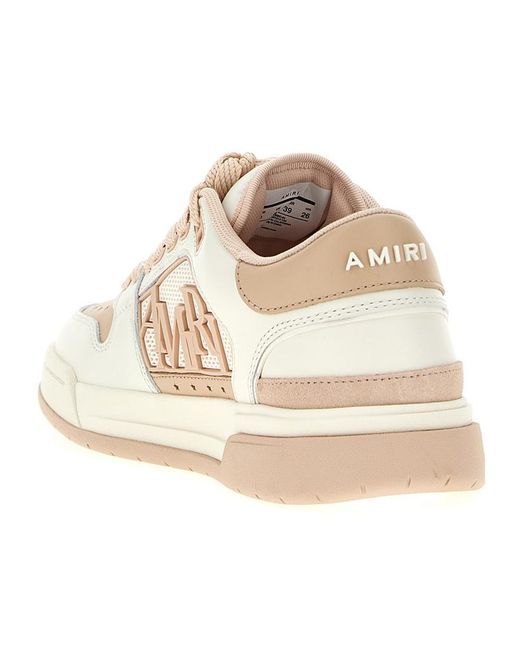 Amiri Natural Low Lace-Up Sneakers