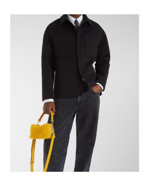 Fendi Black Single Breasted Long Sleeved Jacket for men