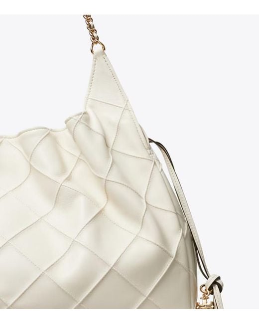 Tory Burch Natural Large Fleming Tote