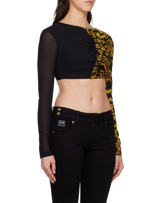 Versace Jeans Black Spliced T-Shirt
