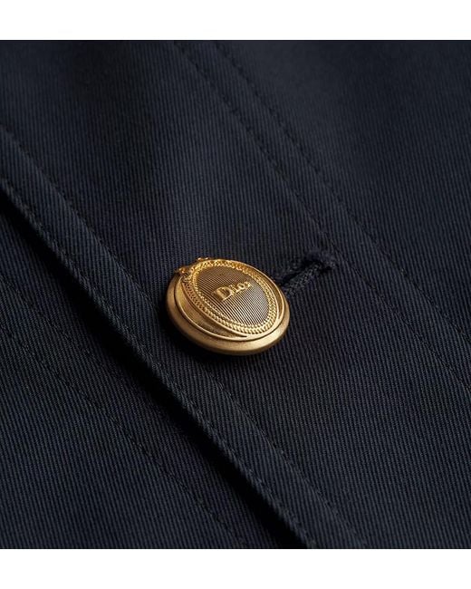 Dior Blue Médaillon Cropped Jacket
