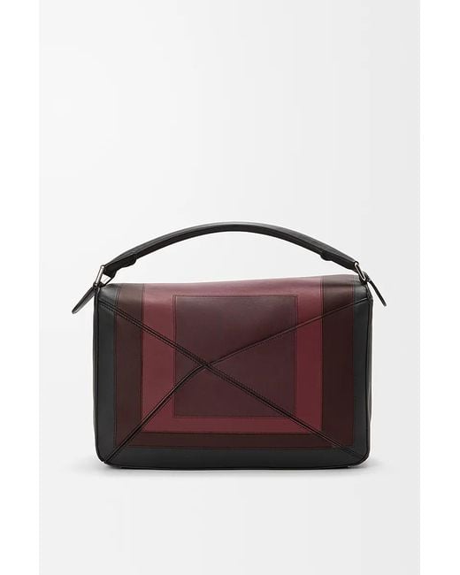Loewe Black X Albers Large Puzzle Bag