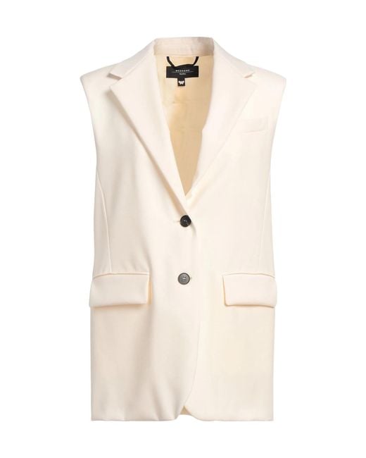 Weekend by Maxmara Natural Solid Color Blazers