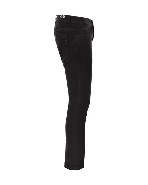 Dondup Black George Skinny Jeans for men