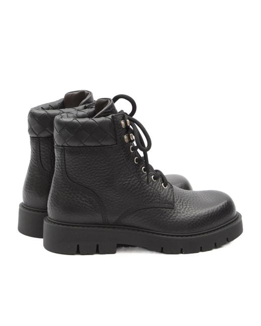 Bottega Veneta Black Haddock Ankle Boot for men