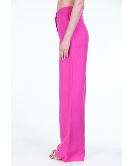 Max Mara Pink High-Waisted Casual Pants