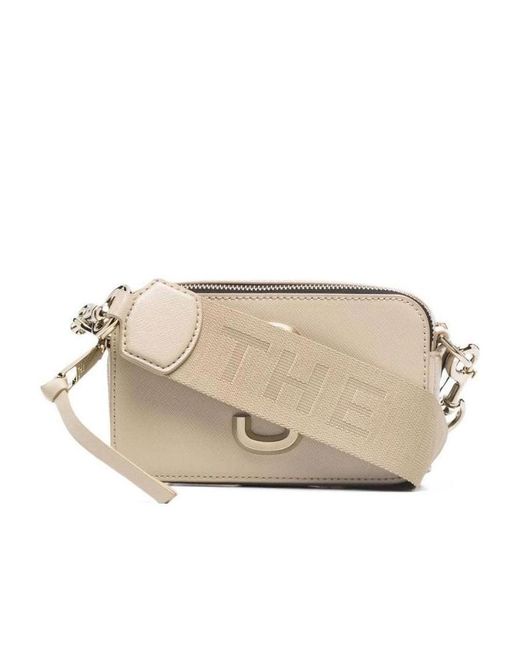 Marc Jacobs Natural The Snapshot Logo Plaque Camera Bag