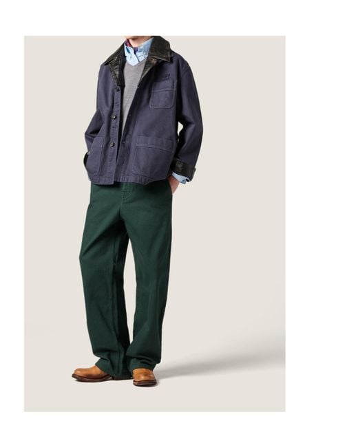 Miu Miu Blue Patch-Pocket Denim Jacket