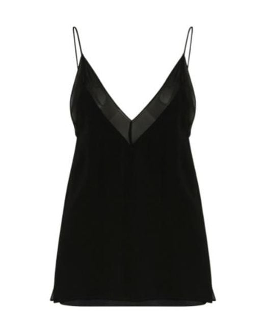 Marella Black Georgette Camisole Top