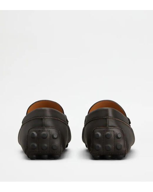 Tod's Black Round-Toe Loafers for men