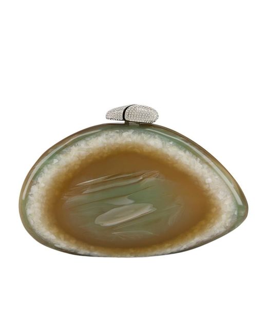 Benedetta Bruzziches Green Ariel Sua Alma Clutch