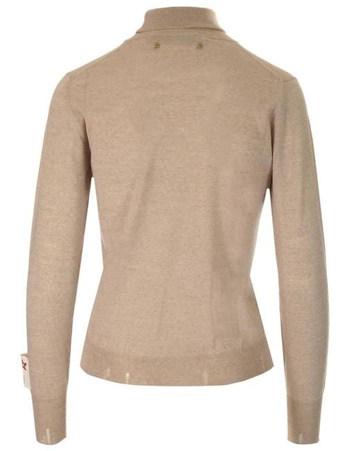 Golden Goose Deluxe Brand Natural High-Neck Jumper