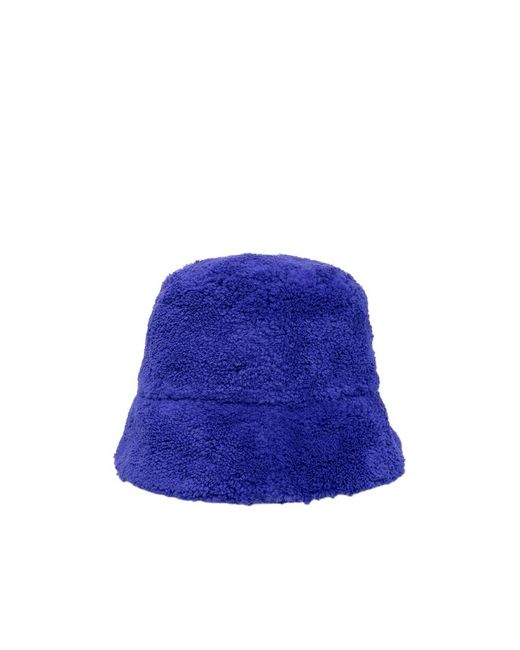Marni Blue Shearling Bucket Hat