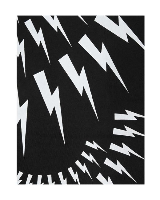 Neil Barrett Black Logo-Print Long-Sleeve Sweatshirt for men