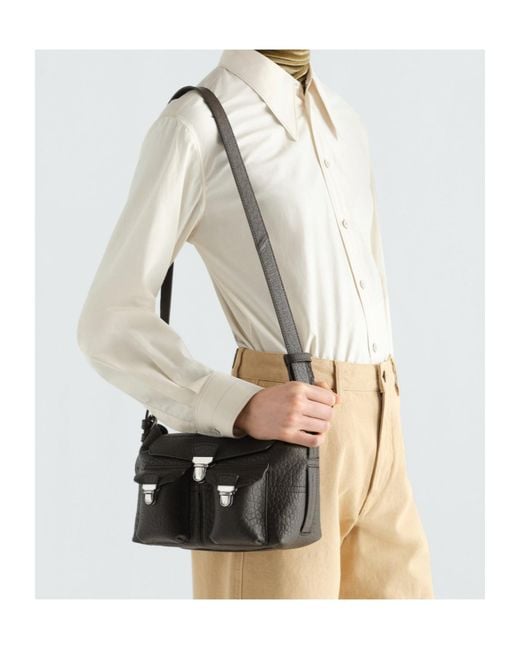 Lemaire White Mini Soft Gear Bag for men